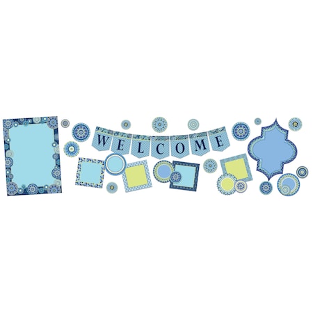 Eureka Blue Harmony Welcome Bulletin Board Set 847547